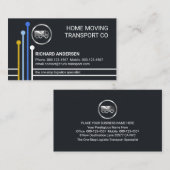 Logistics Transport Route Lines Trucker Visitekaartje (Voorkant / Achterkant)