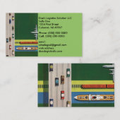 Logistics Transportation Move Goods Visitekaartje (Voorkant / Achterkant)