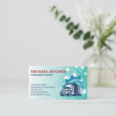 Logistics | Truck Delivery Drivers Visitekaartje (Staand voorkant)