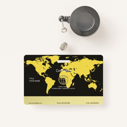 Logistiek Badge (Voorkant met intrekbare)