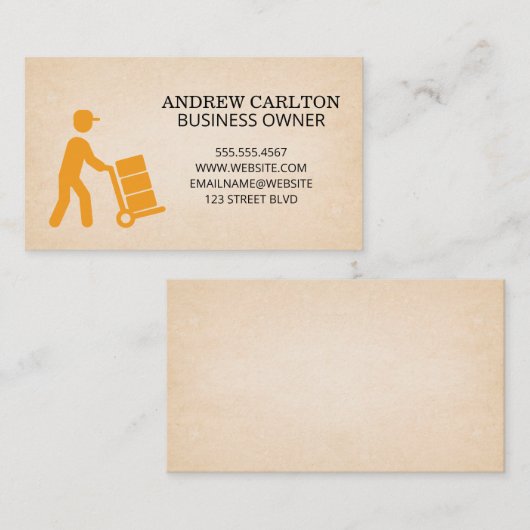 Logistiek Bezorging Koerier Visitekaartje (Voorkant / Achterkant)