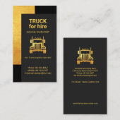 Logistiek creatieve klasse Gold Corner Visitekaartje (Voorkant / Achterkant)