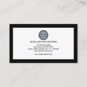 Logistiek fancy buistisch buisvormige rode pijlen visitekaartje (Achterkant)