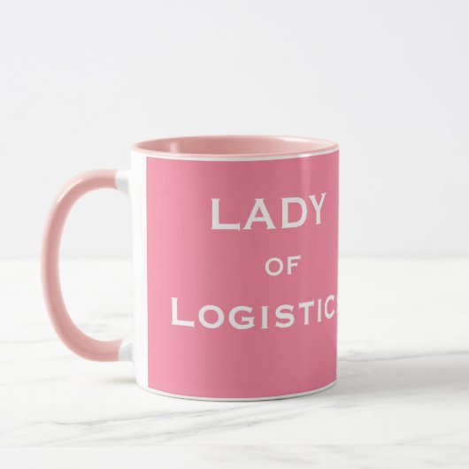 Logistiek Funny Vrouw Job Title Name Mok (Links)