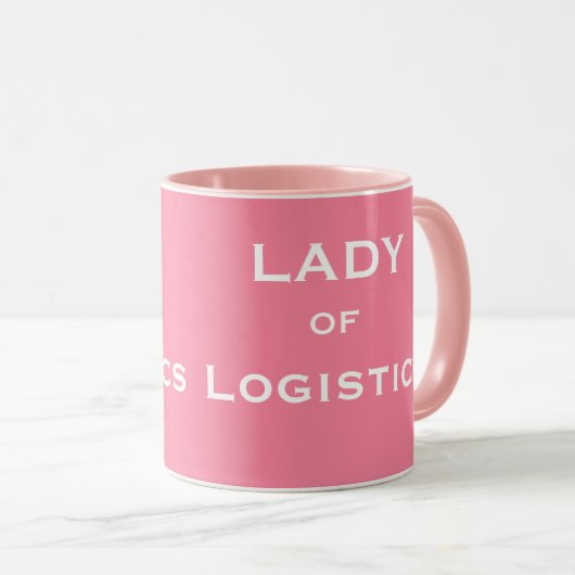 Logistiek Funny Vrouw Job Title Name Mok (Voorkant rechts)