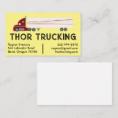Logistiek goederenverkeer vrachtwagen visitekaartje (Voorkant / Achterkant)