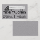 Logistiek goederenverkeer vrachtwagen visitekaartje (Voorkant / Achterkant)