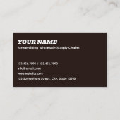 Logistiek Groothandel Visitekaartje (Achterkant)