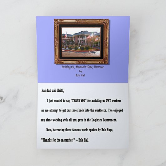 Logistiek - Hartelijk dank Bedankkaart (Binnen)