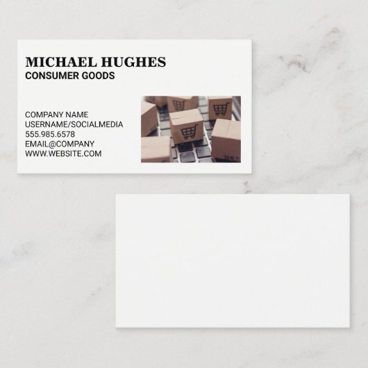 Logistiek | Leveringsdiensten | Consumentengoedere Visitekaartje (Voorkant / Achterkant)