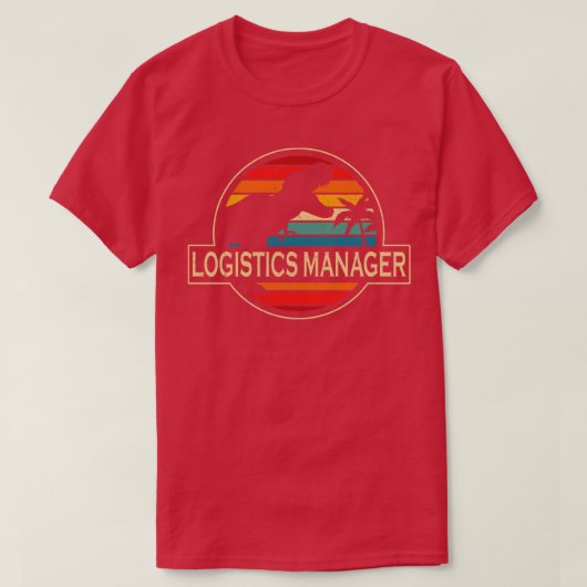 Logistiek Manager Dinosaur T-shirt (Design voorkant)