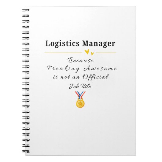 Logistiek Manager Notitieboek (Voorkant)