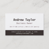 Logistiek moderne Mover Moving Services Brown Visitekaartje (Achterkant)