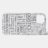LOGISTIEK patroon met woorden Case-Mate iPhone Case (Achterkant (horizontaal))