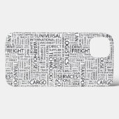 LOGISTIEK patroon met woorden Case-Mate iPhone Case (Achterkant (horizontaal))