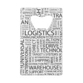 LOGISTIEK patroon met woorden Creditkaart Flessenopener (Achterkant)