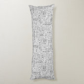 LOGISTIEK patroon met woorden Lichaamskussen (Achterkant (Verticaal))