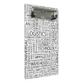 LOGISTIEK patroon met woorden Mini Klembord (Schuin)