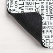 LOGISTIEK patroon met woorden Muismat (Hoek)