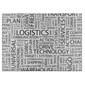 LOGISTIEK patroon met woorden Snijplank (Voorkant)