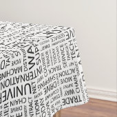 LOGISTIEK patroon met woorden Tafelkleed (Voorbeeld)