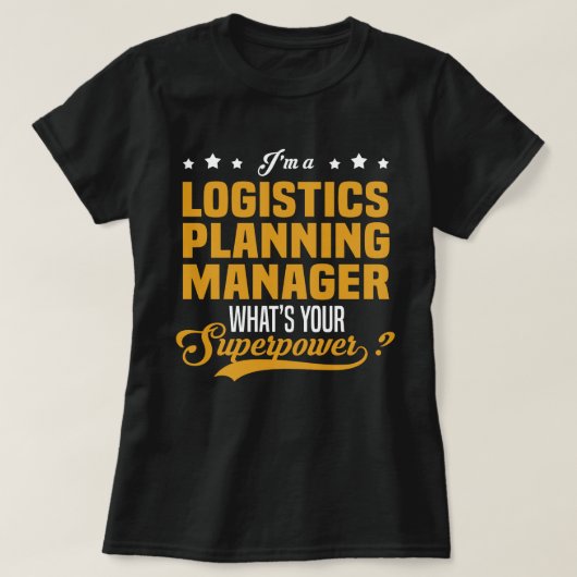 Logistiek Planning Manager T-shirt (Design voorkant)
