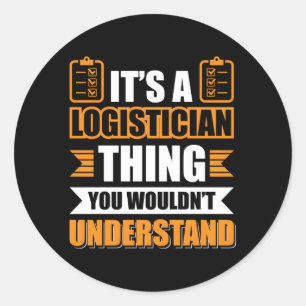 Logistiek Ronde Sticker