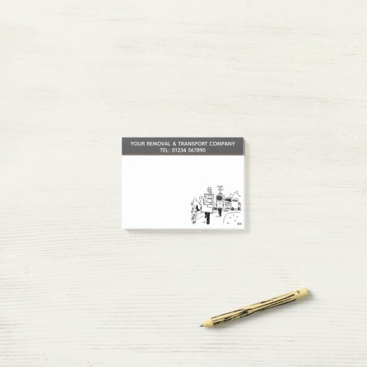 Logistiek, Transport en Verhuizingen Bedrijf Post-it® Notes (Op bureau)