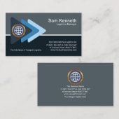 Logistiek van Blauw-pijlen Visitekaartje (Voorkant / Achterkant)