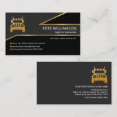 Logistiek van de grenscontrole van de Creative Gol Visitekaartje (Voorkant / Achterkant)