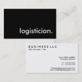 logistiek. visitekaartje (Voorkant / Achterkant)