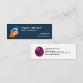 Logistieke pijlen voor de uitvoer van wereldwijde  mini visitekaartje (Voorkant / Achterkant)