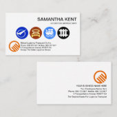 Logistieke services-icoon consultant visitekaartje (Voorkant / Achterkant)