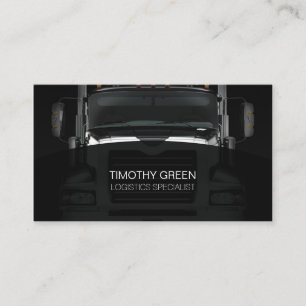 Logistieke transportdiensten Truck Front Visitekaartje