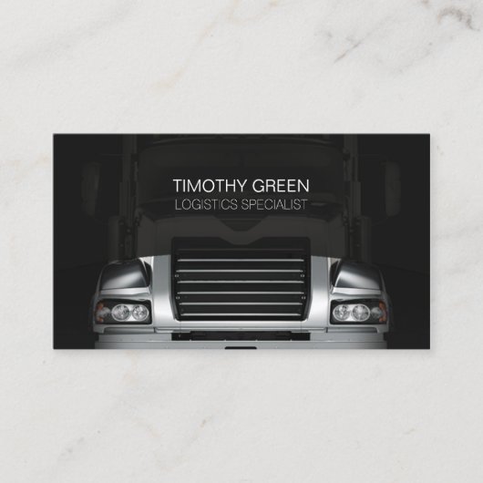 Logistieke transportdiensten Truck Grill Visitekaartje (Voorkant)