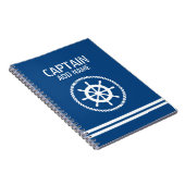 Lognautisch notitieboek van kapitein met aangepast (Rechterzijde)