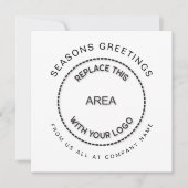 Logo 2026 Kalender QR Code Bedrijf Kerst Feestdagenkaart (Voorkant)