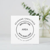 Logo 2027 Agenda QR Code Bedrijfs Kerstmis Feestdagenkaart (Staand voorkant)