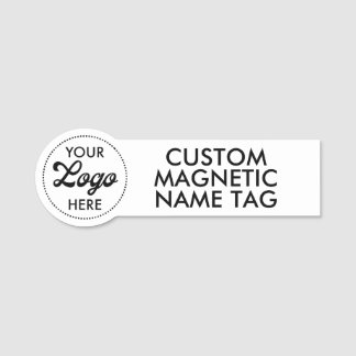 LOGO 3,75" x 1,25" op maat gemaakte magnetische na Naamplaatje