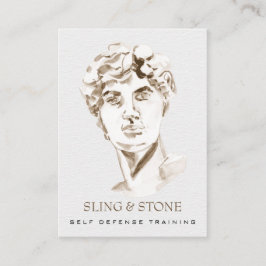 *~* Logo 3 QR - Mythologie DAVID AP45 Griekse God Visitekaartje