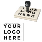 Logo 4 x 5 inch rubberstempel (Gestempeld)