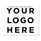 Logo 4 x 5 inch rubberstempel (Afrduk)