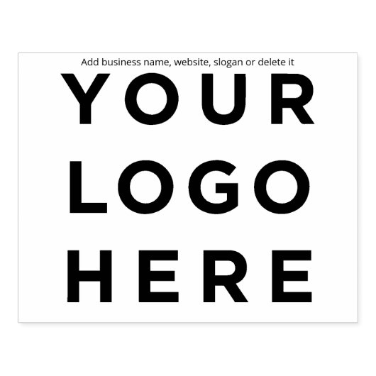 Logo 4 x 5 inch rubberstempel (Afrduk)