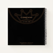 Logo 8,5 inch x 8,5 inch spiral Notitieboek (Achterkant)