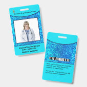 Logo Aangepast voor foto-werkbalk Code Badge (Voor- en achterkant)