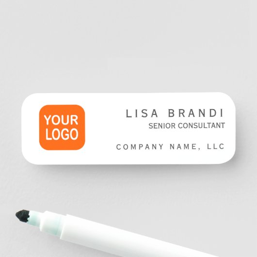 Logo Aangepaste bedrijfsnaam Naamplaatje (In situ)