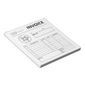 Logo Aangepaste factuur Notitieblok (Schuin)