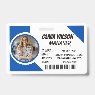Logo aangepaste foto ID-kaart badgehouder Badge