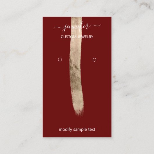 Logo Aangepaste juwelenkaart Sociale Media Gold Ma Visitekaartje (Voorkant)