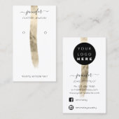 Logo aangepaste juwelenkaart voor sociale media Go Visitekaartje (Voorkant / Achterkant)